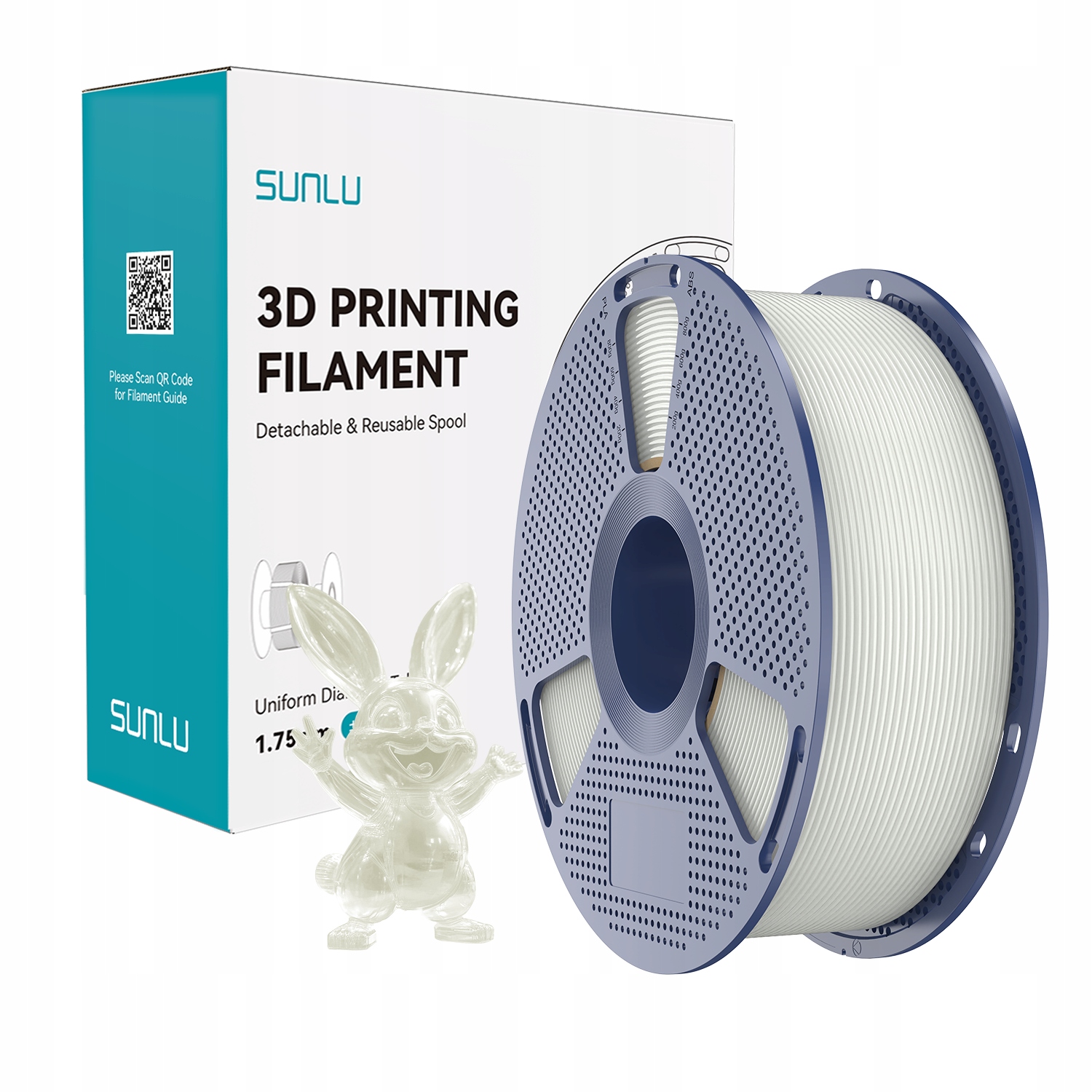 Filament SUNLU NYLON (PA) Naturalny Przezroczysty (NATURAL TRANSPARENT)