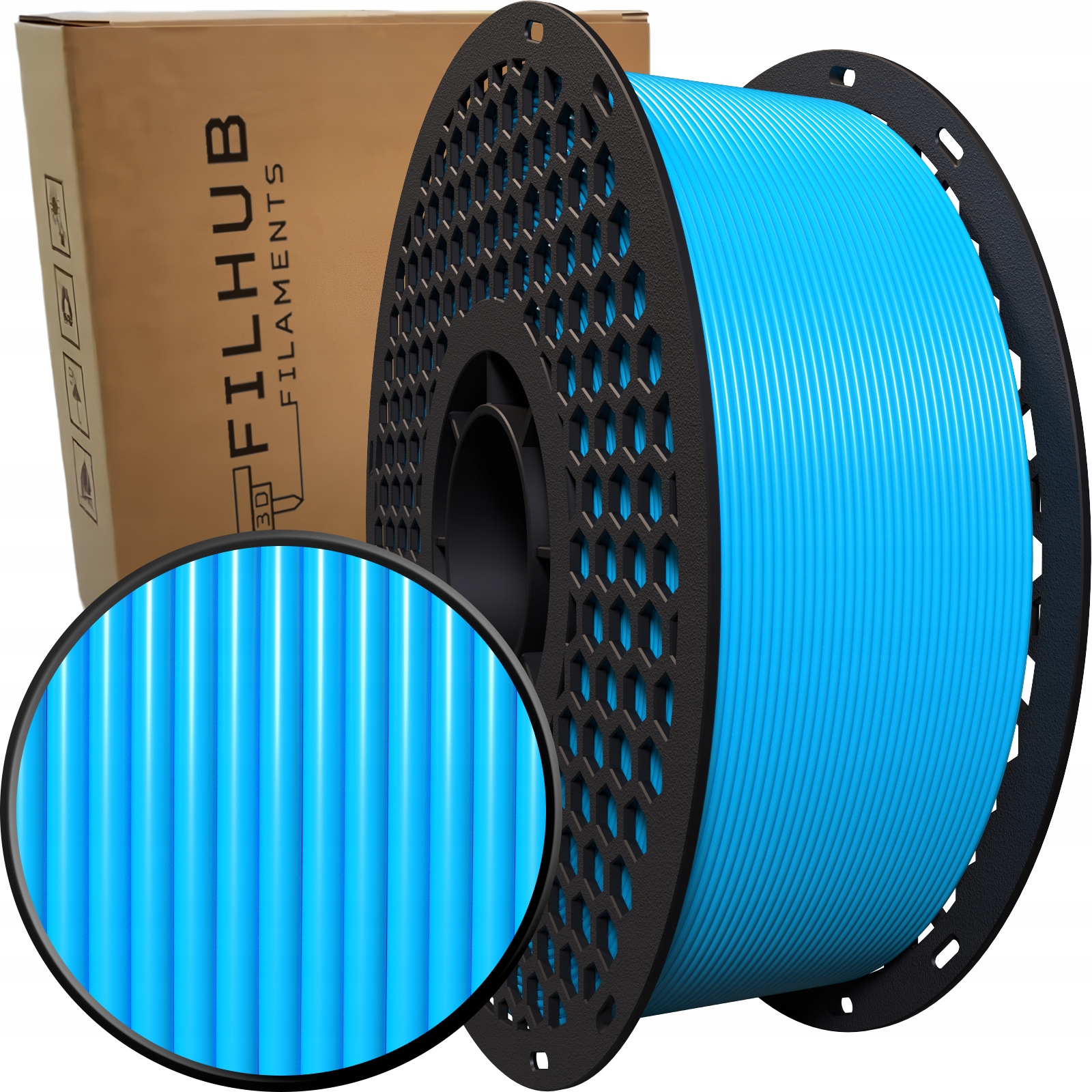 Filament FilHub PETG Niebieski (BLUE)