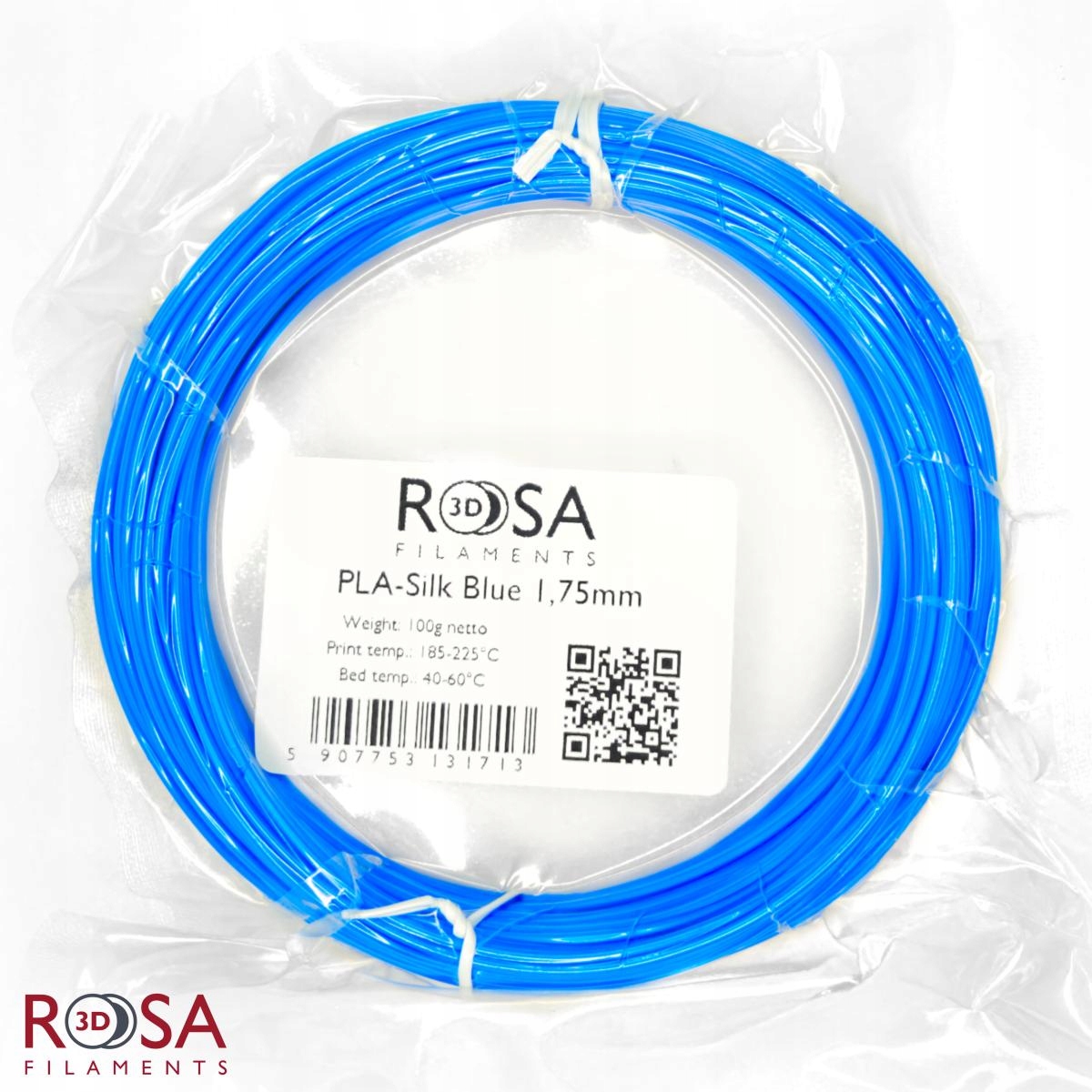 Filament ROSA 3D PLA Niebieski Jedwabny (BLUE SILK)