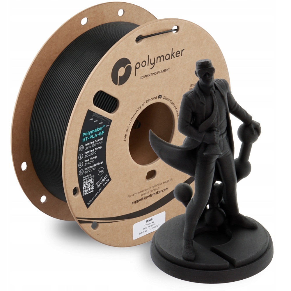 Filament Polymaker PLA Czarny (BLACK)