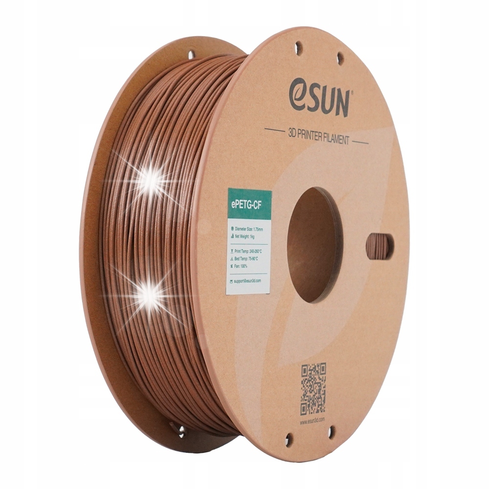Filament eSUN PETG-CF Brązowy (BROWN)