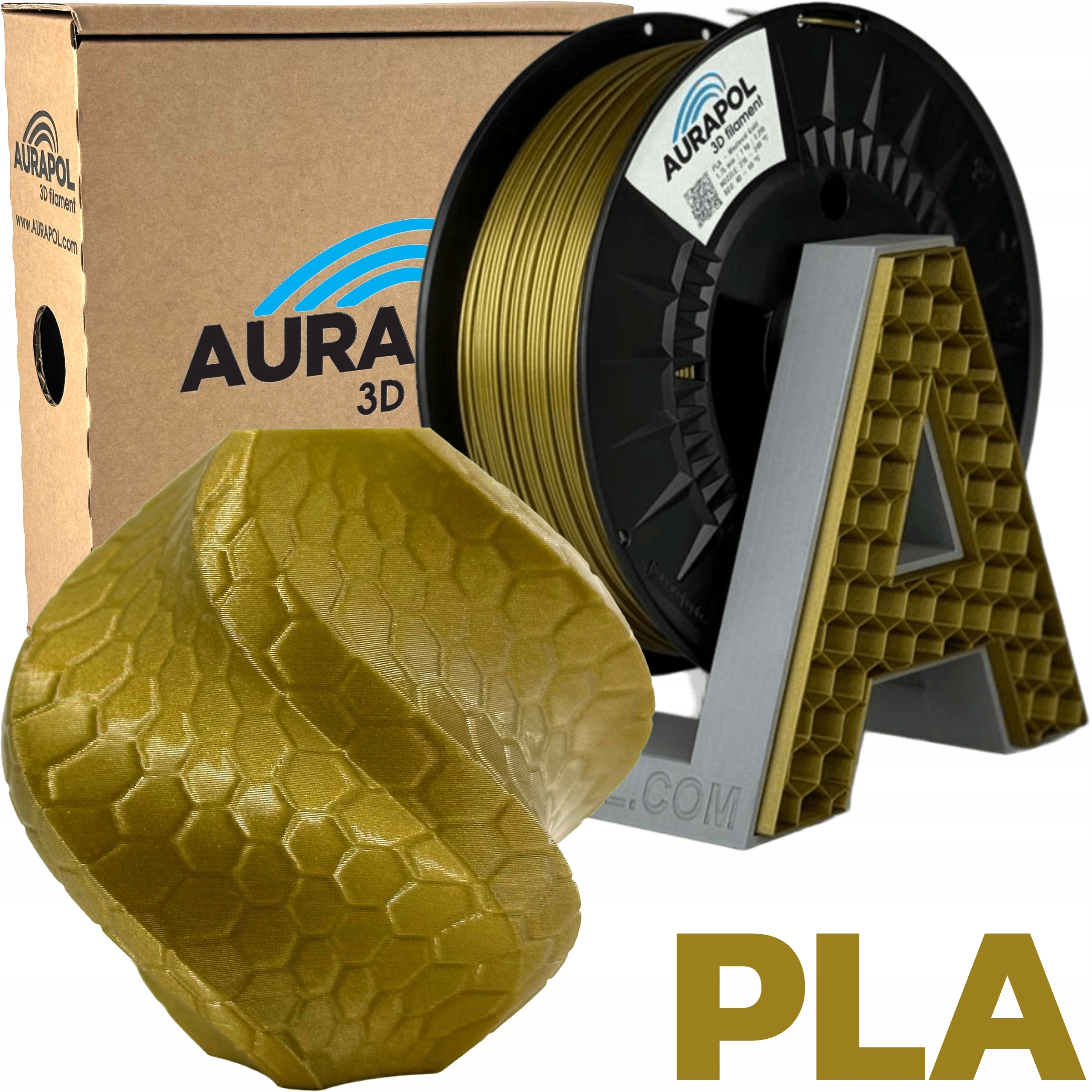 Filament Aurapol PLA Złoty (GOLD)