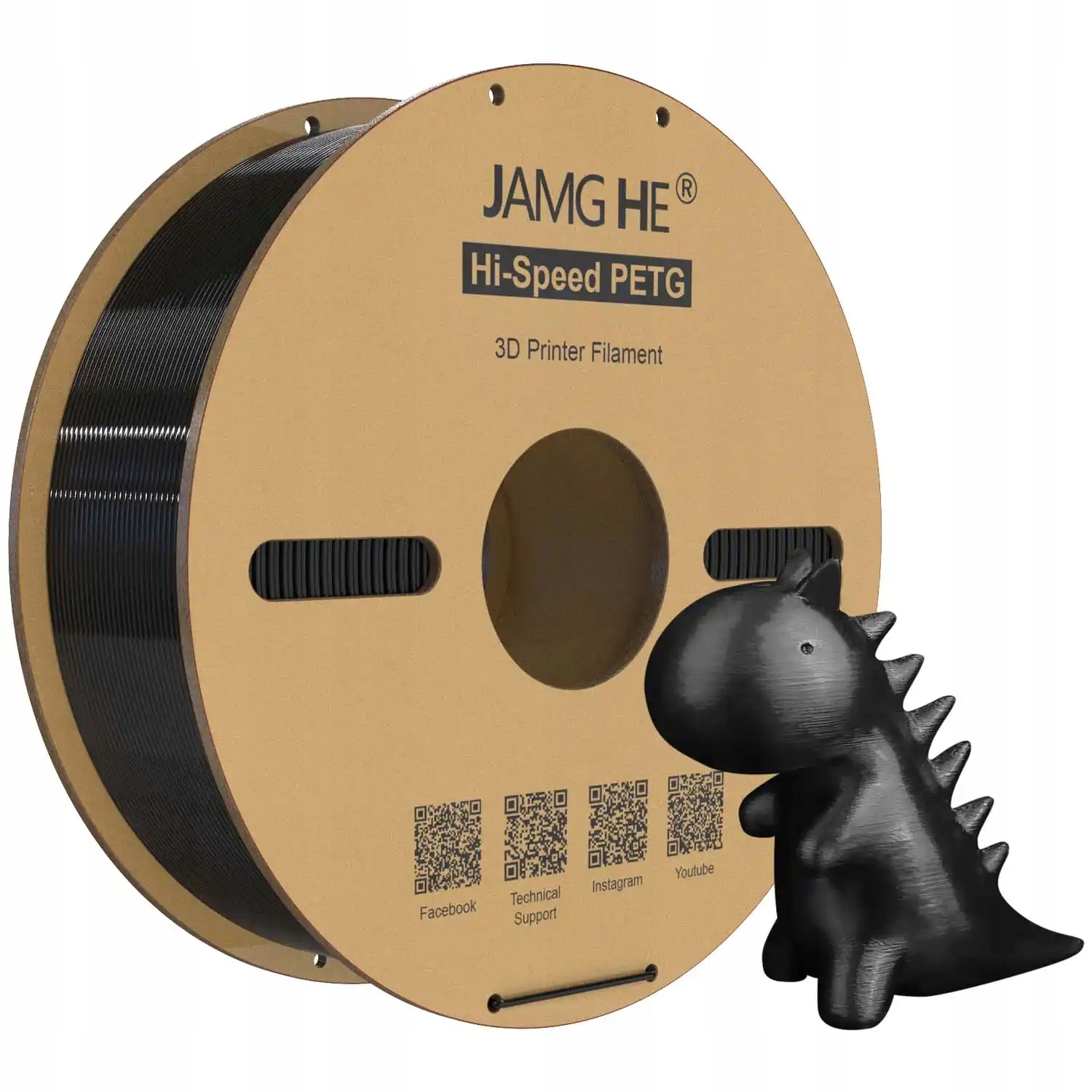 Filament Jamg He PETG Czarny (BLACK)