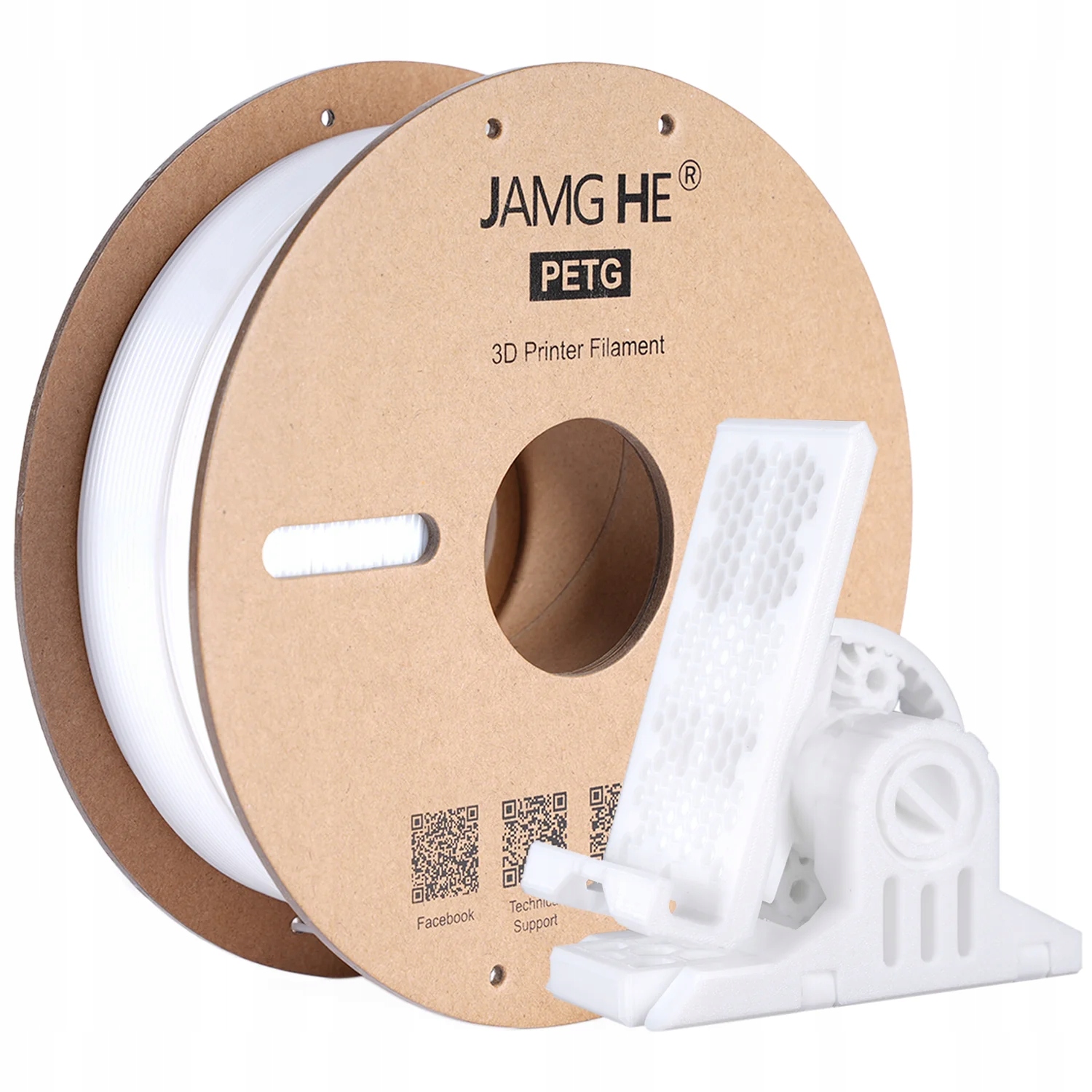 Filament Jamg He PETG Biały (WHITE)