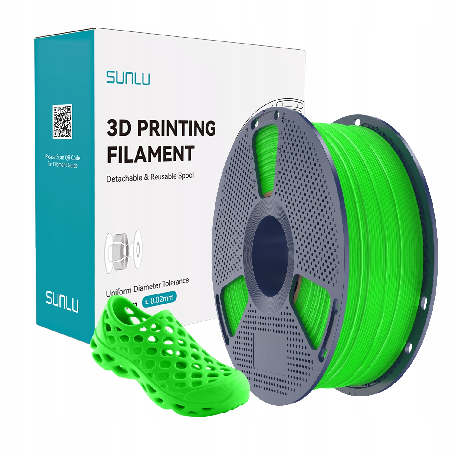 Filament SUNLU TPU Zielony (GREEN)