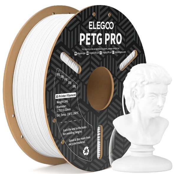 Filament Elegoo PETG Biały (WHITE)