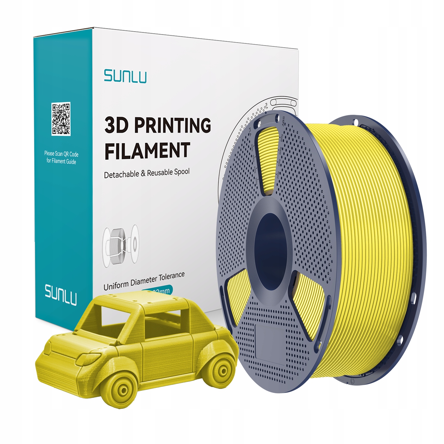 Filament SUNLU PETG Żółty (YELLOW)