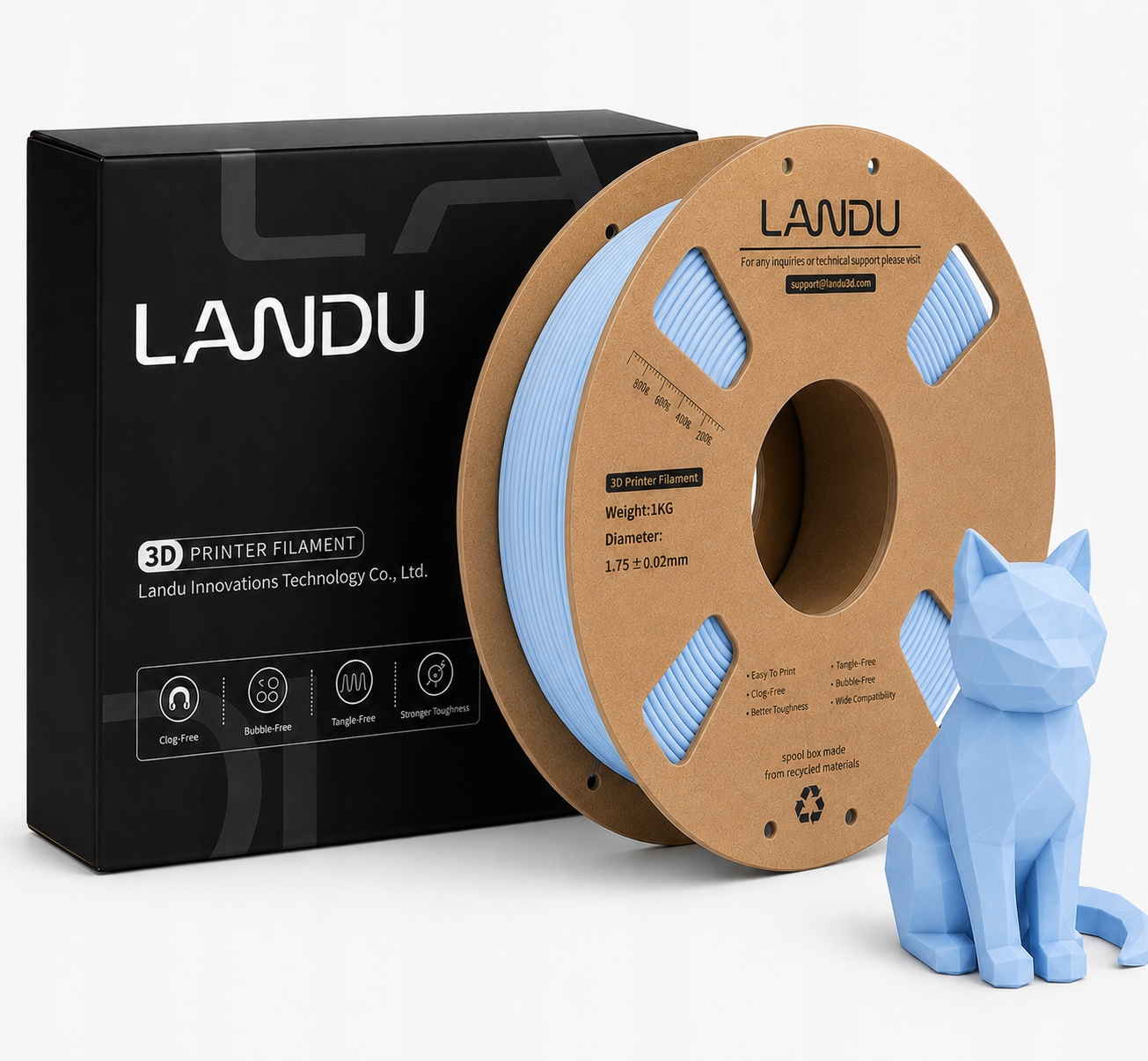 Filament null PLA Niebieski Matowy (BLUE MATTE)