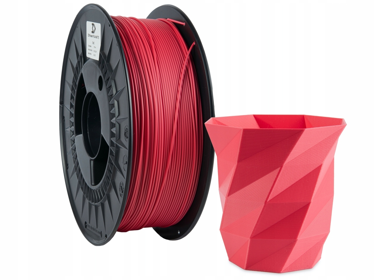 Filament 3DPower PLA Czerwony Matowy (RED MATTE)
