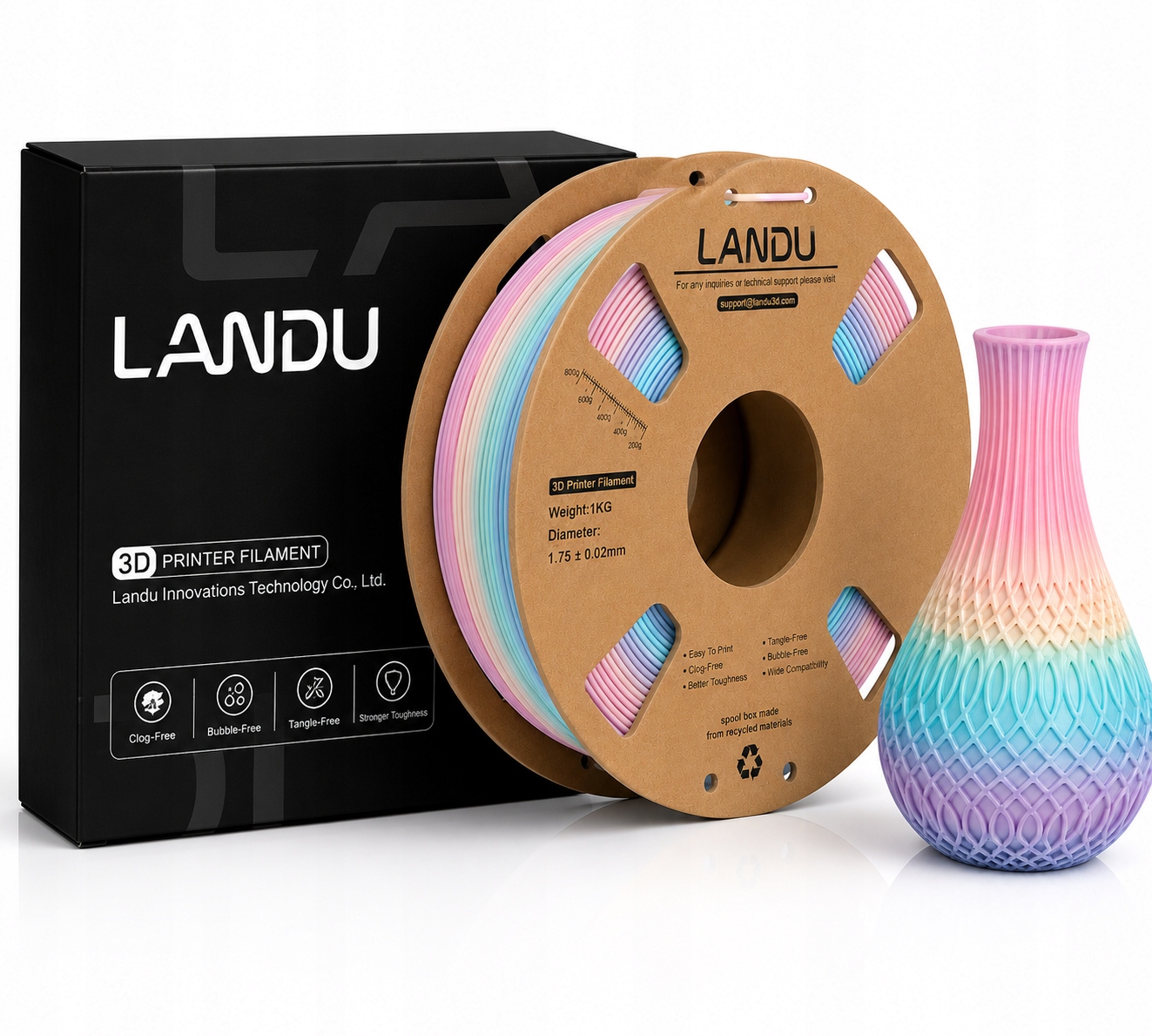 Filament null PLA  Tęczowy Jedwabny (RAINBOW SILK)