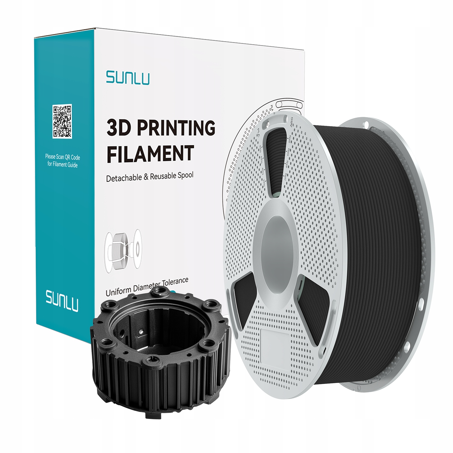 Filament SUNLU NYLON (PA)-LW-CF Czarny (BLACK)