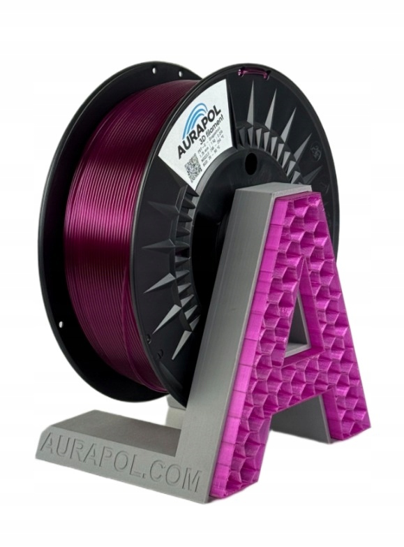 Filament Aurapol PETG Fioletowy Przezroczysty (PURPLE TRANSPARENT)