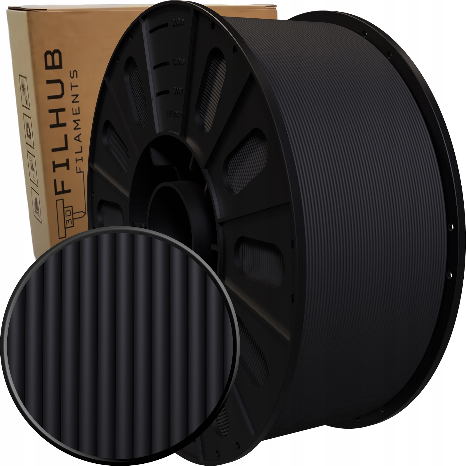 Filament null PETG High-Speed Czarny Matowy (BLACK MATTE)