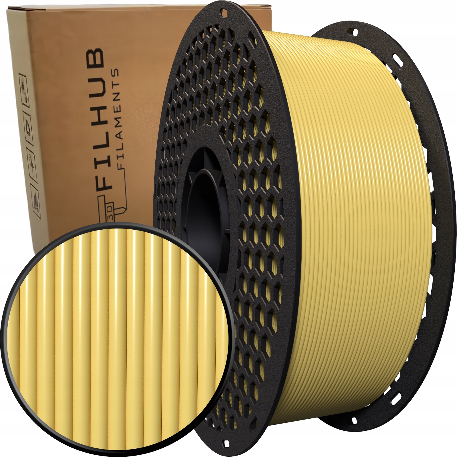 Filament FilHub PETG Żółty (YELLOW)