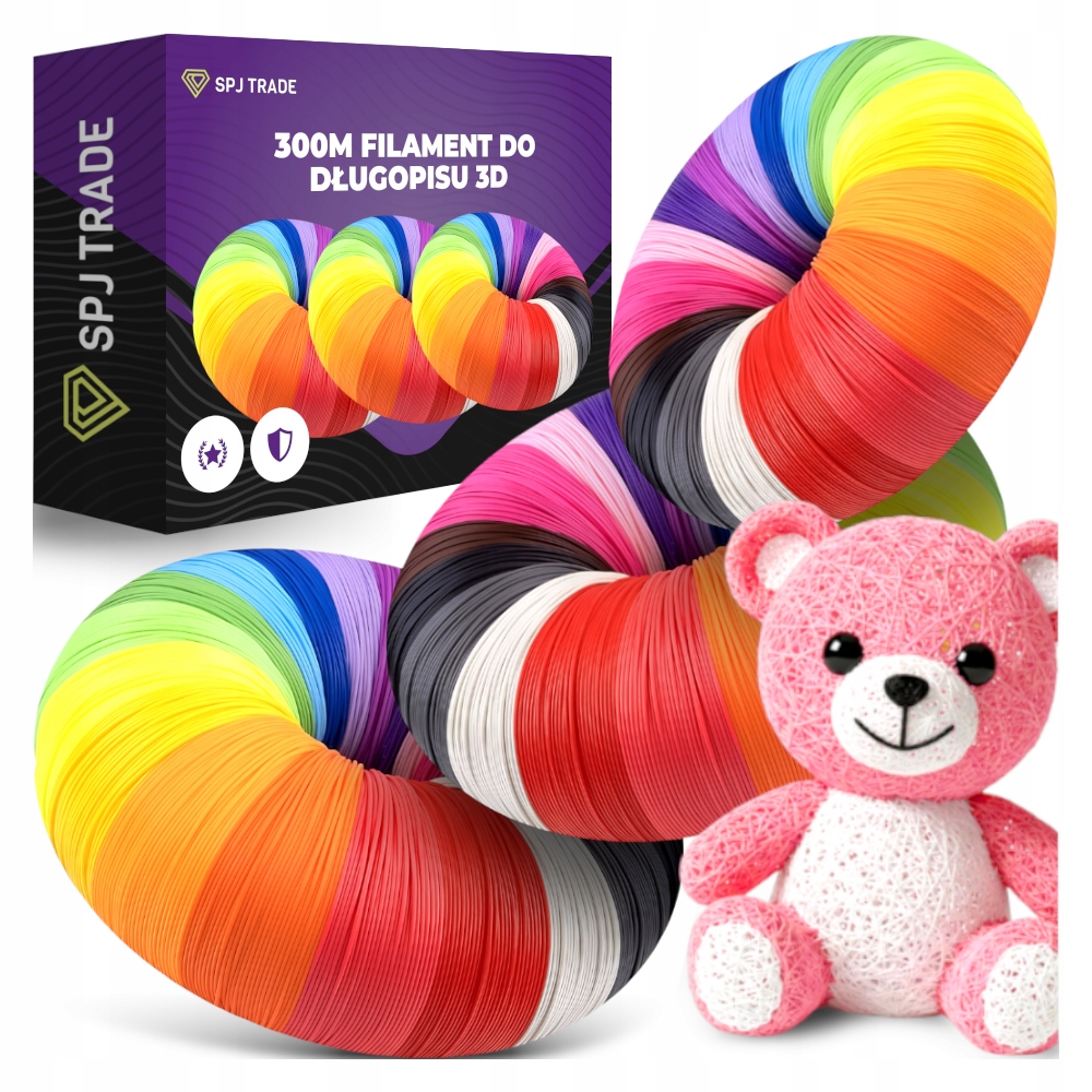 Filament SPJ TRADE PLA  Tęczowy (RAINBOW)