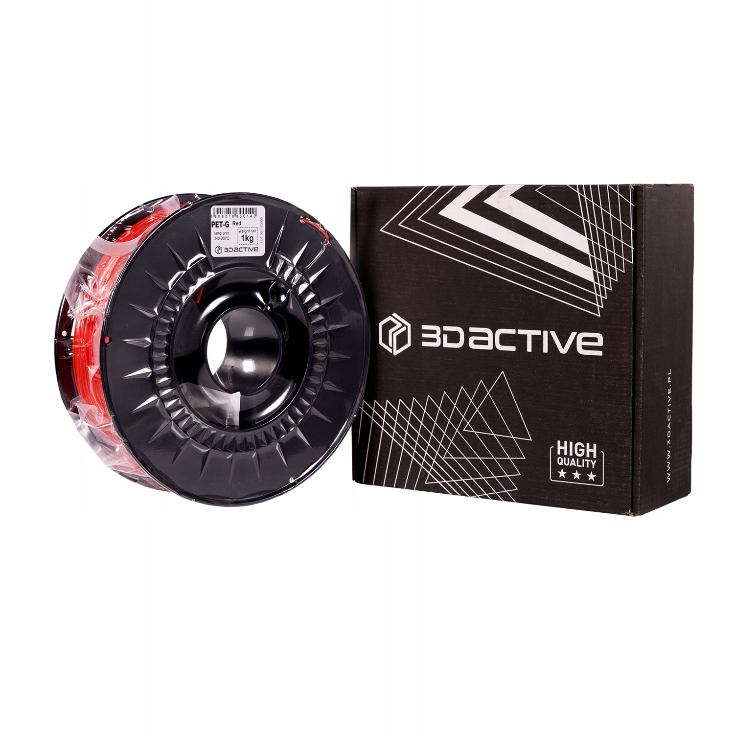 Filament 3DActive PETG Czerwony (RED)