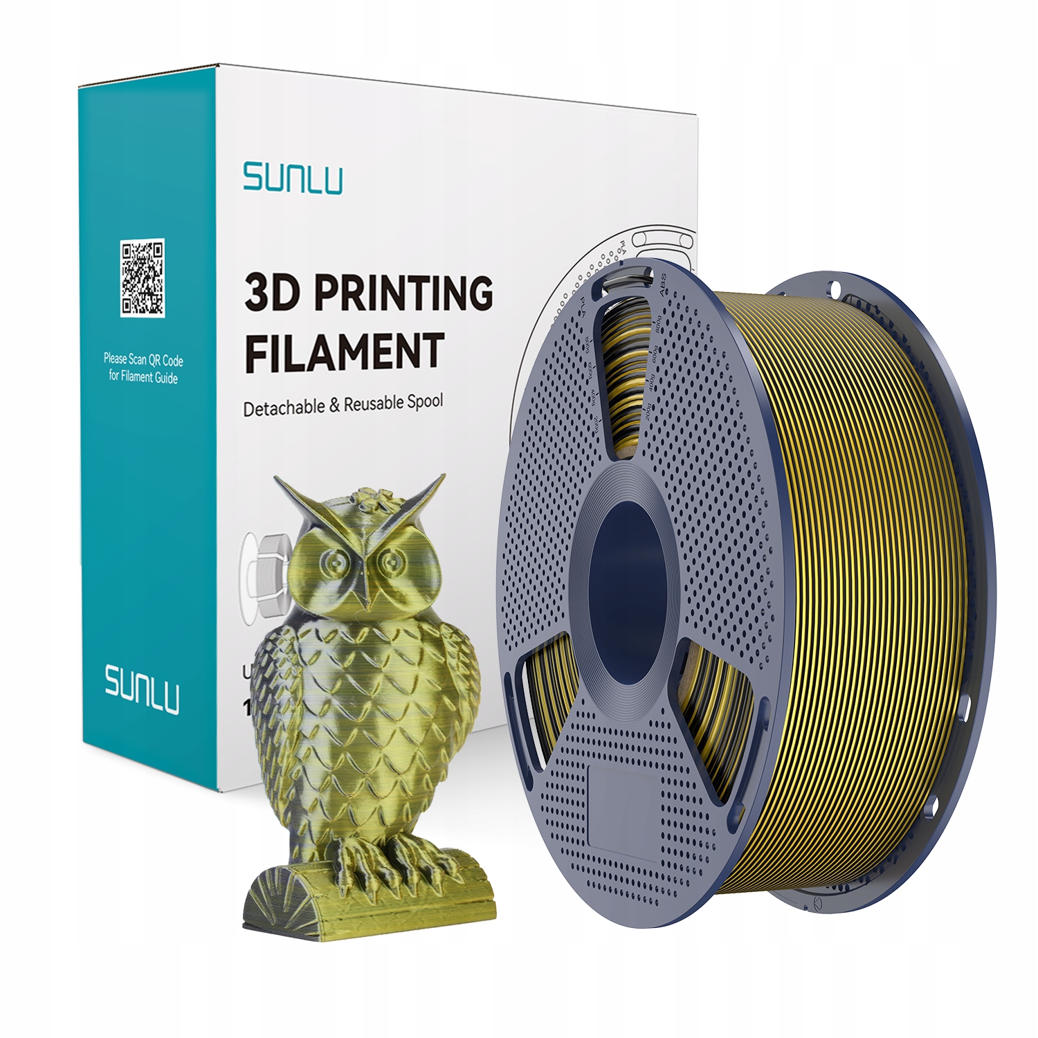 Filament SUNLU PLA Plus  Dwukolorowy Jedwabny (DUAL SILK)