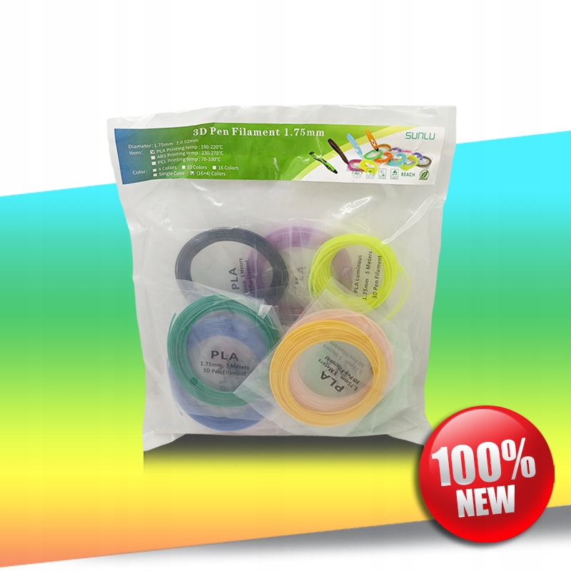 Filament SUNLU PLA  Tęczowy (RAINBOW)