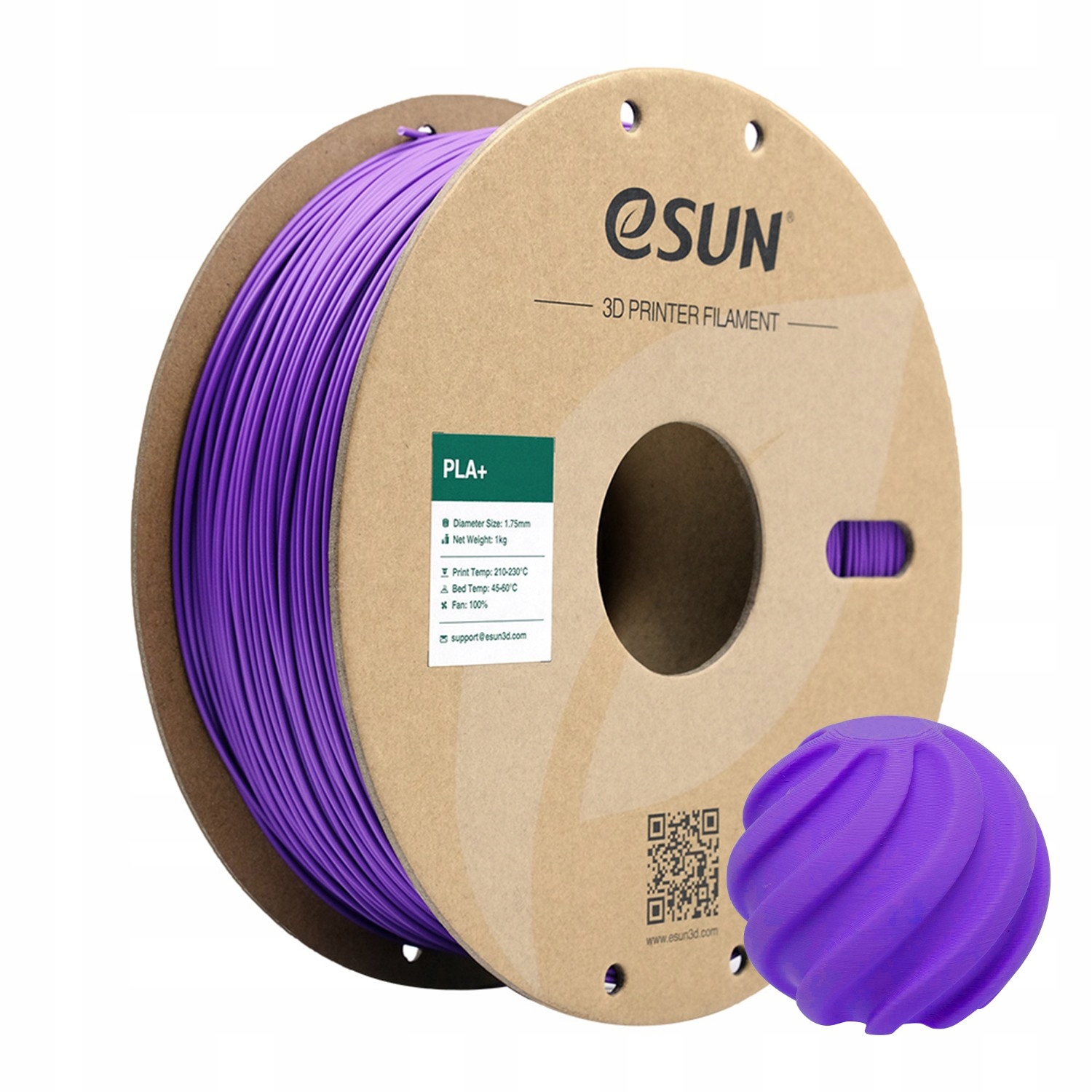 Filament eSUN PLA Plus Fioletowy (PURPLE)