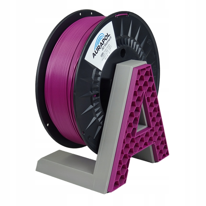 Filament Aurapol PLA Fioletowy Przezroczysty (PURPLE TRANSPARENT)