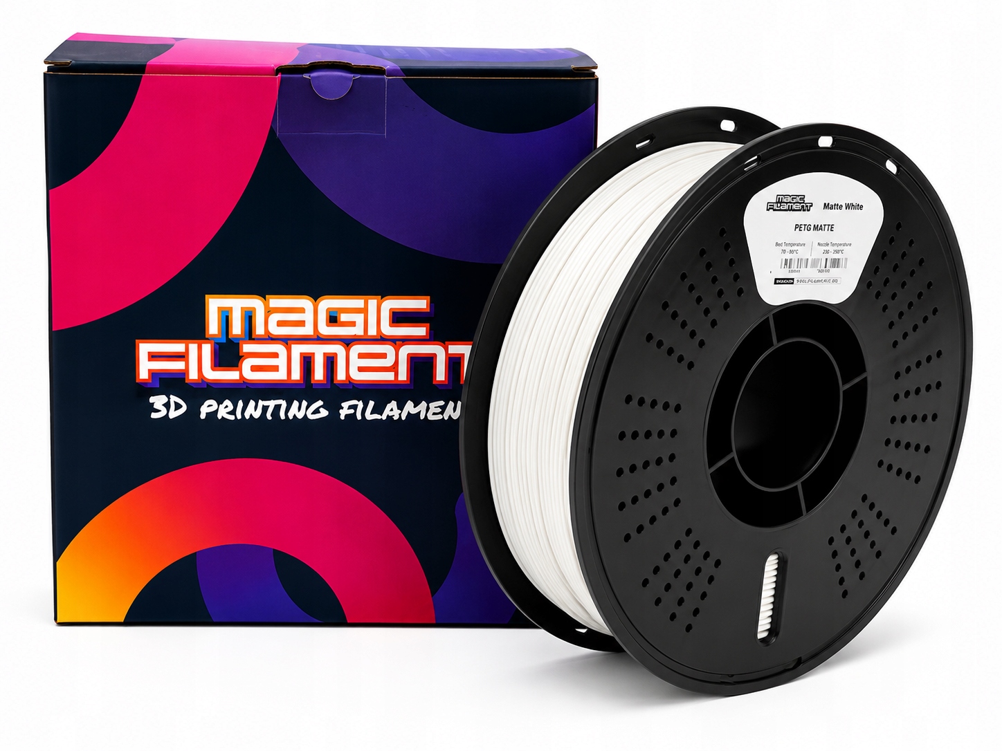 Filament Magic Filament PETG Biały Matowy (WHITE MATTE)