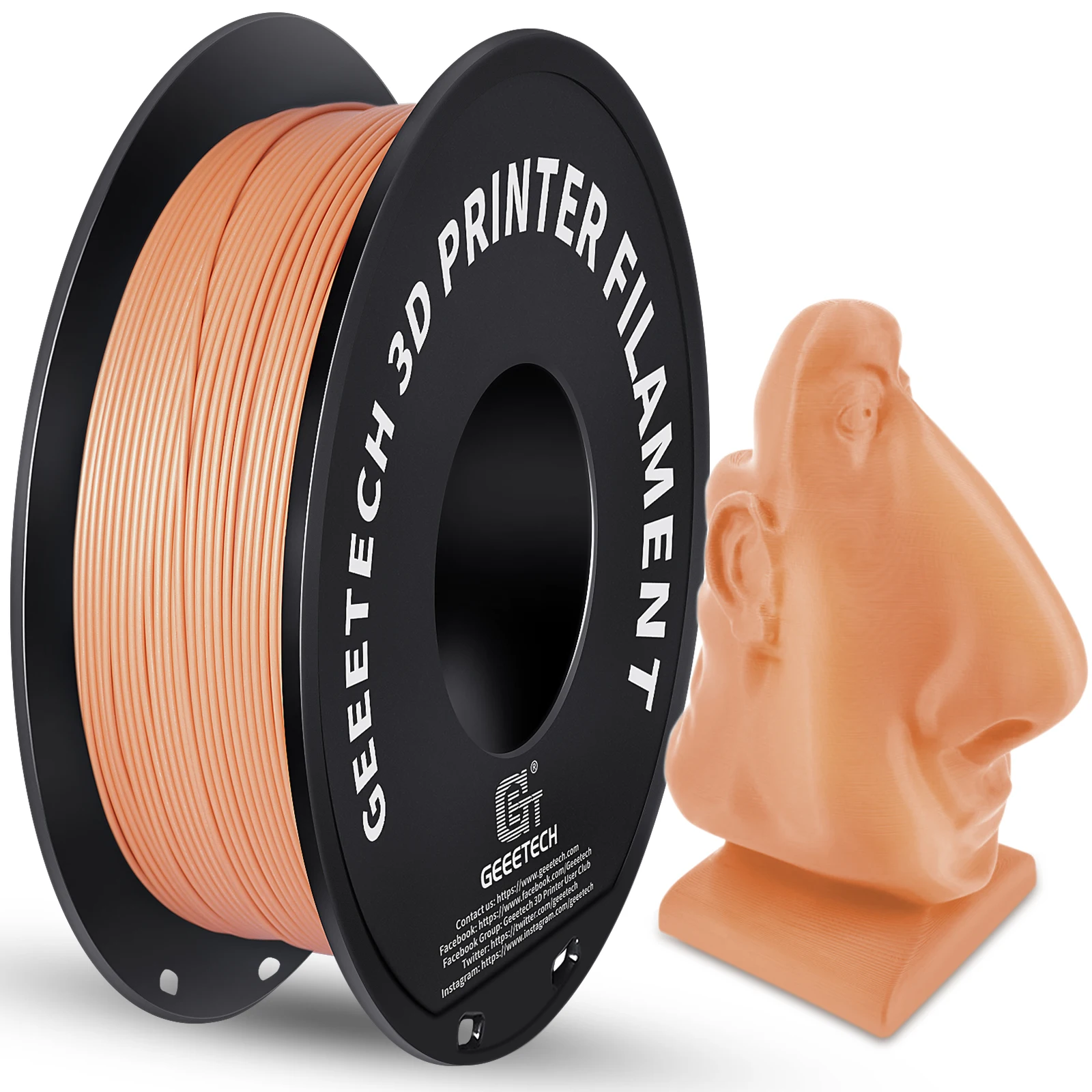 Filament GEEETECH PLA Pomarańczowy Matowy (ORANGE MATTE)