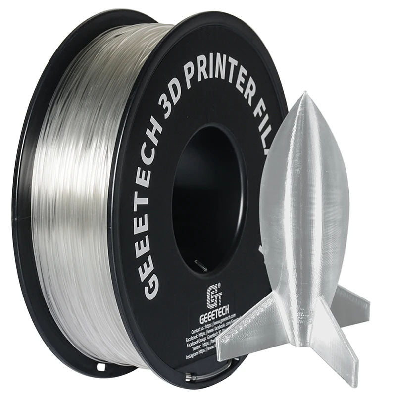 Filament GEEETECH PLA Naturalny Przezroczysty (NATURAL TRANSPARENT)