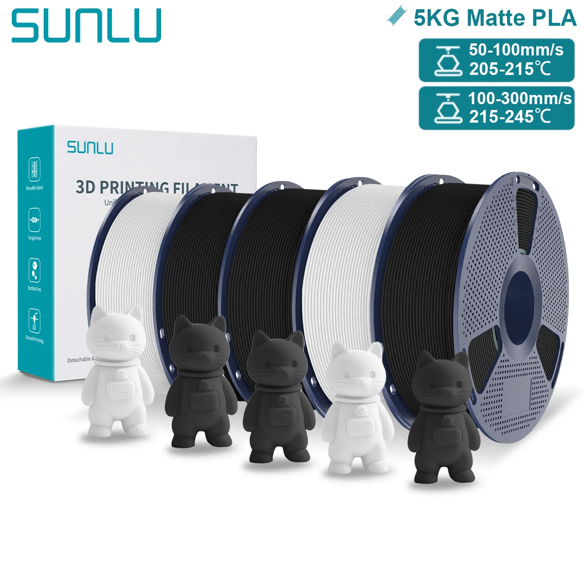 Filament SUNLU PLA  Matowy (MATTE)