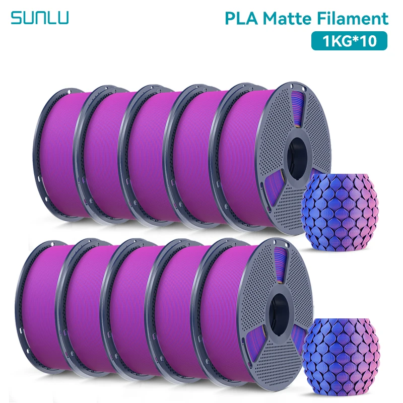Filament SUNLU PLA Niebieski Dwukolorowy Matowy (BLUE DUAL MATTE)