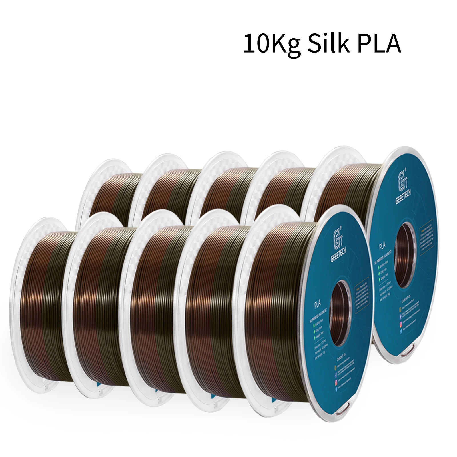 Filament GEEETECH PLA  Tęczowy Jedwabny (RAINBOW SILK)