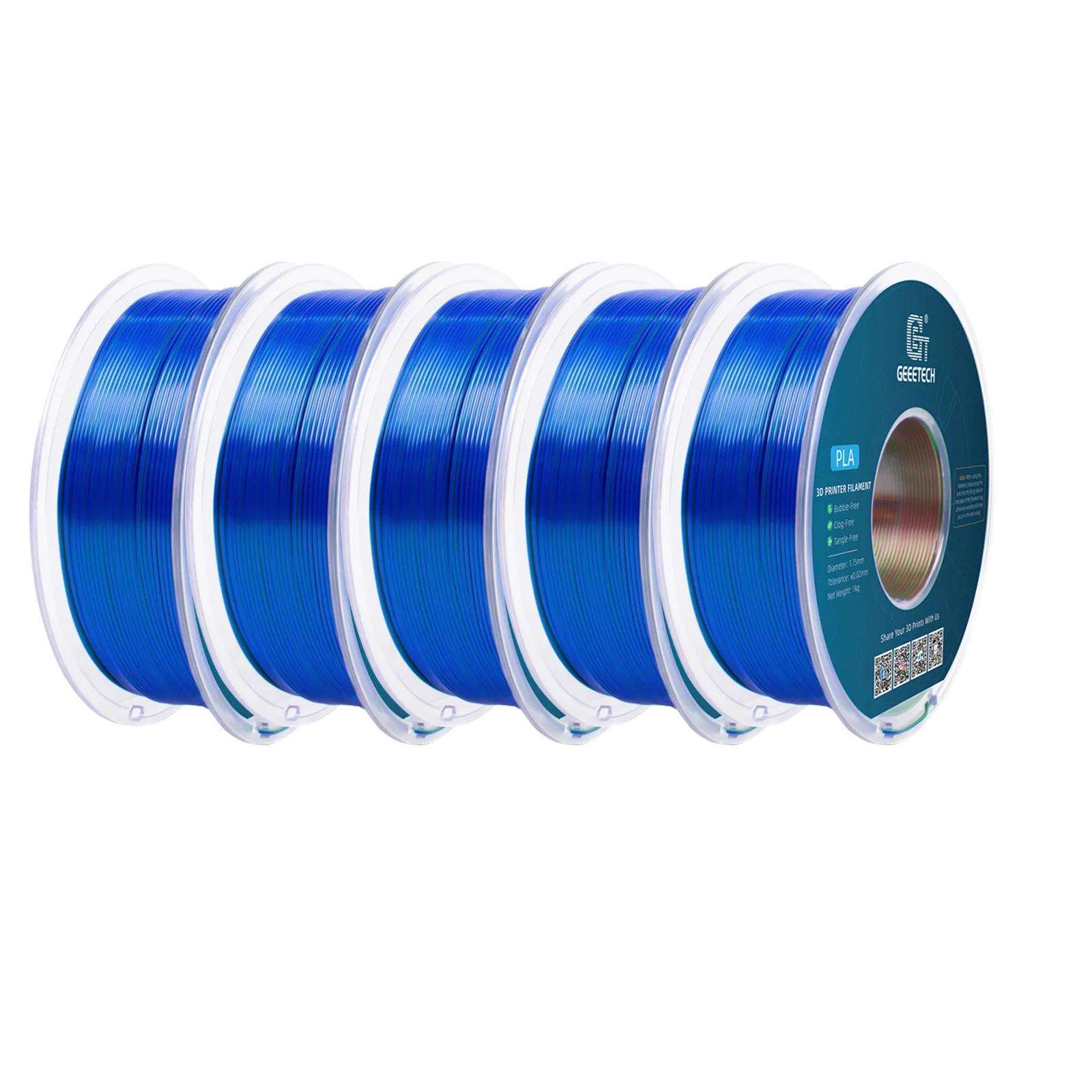 Filament GEEETECH PLA Trójkolorowy Jedwabny (TRIPLE SILK)