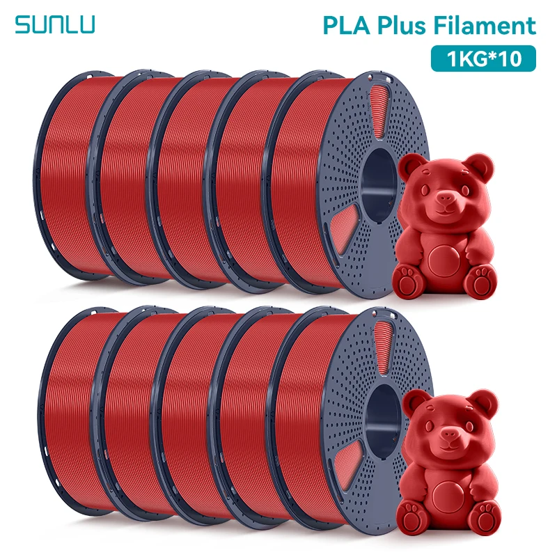 Filament SUNLU PLA Plus Czerwony (RED)