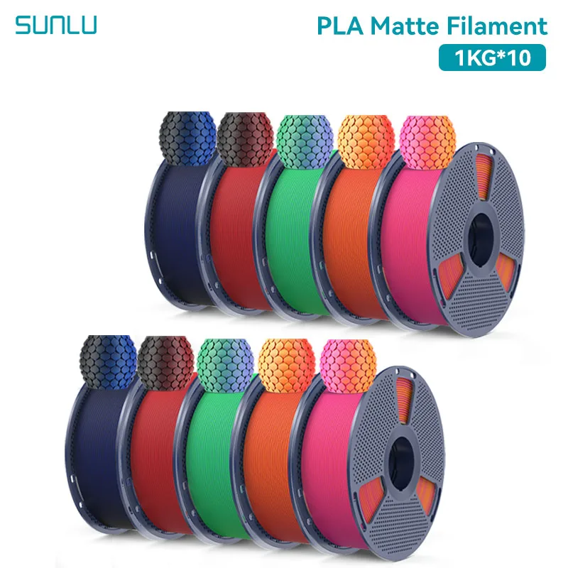 Filament SUNLU PLA Czerwony Dwukolorowy Matowy (RED DUAL MATTE)