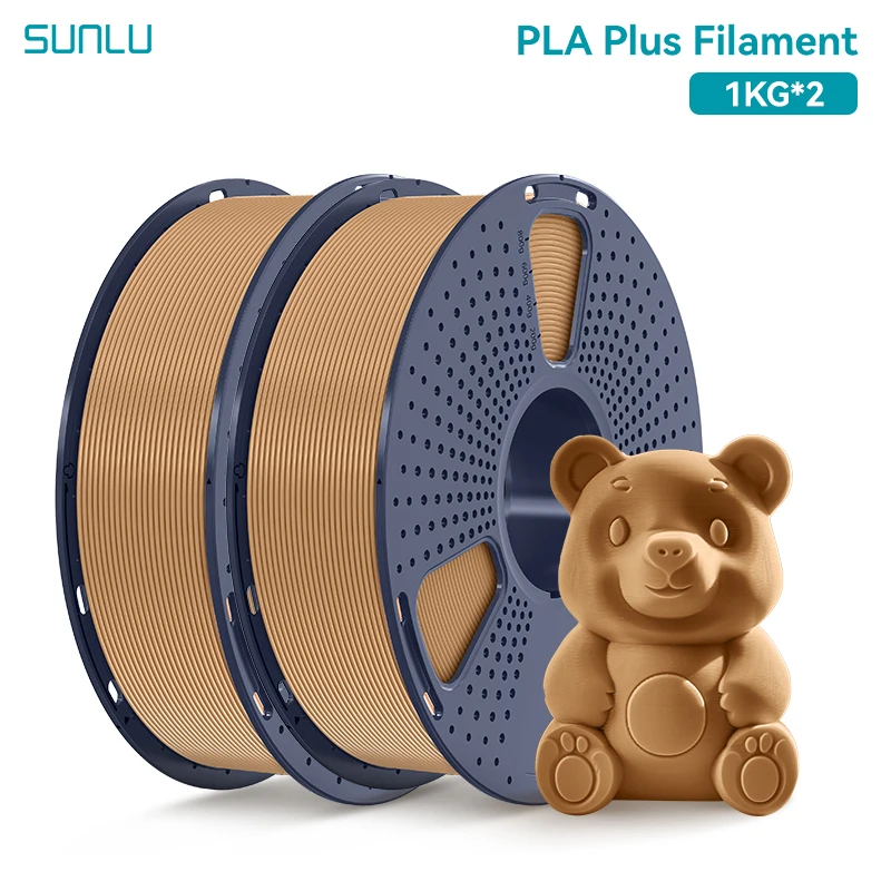 Filament SUNLU PLA Plus Brązowy (BROWN)