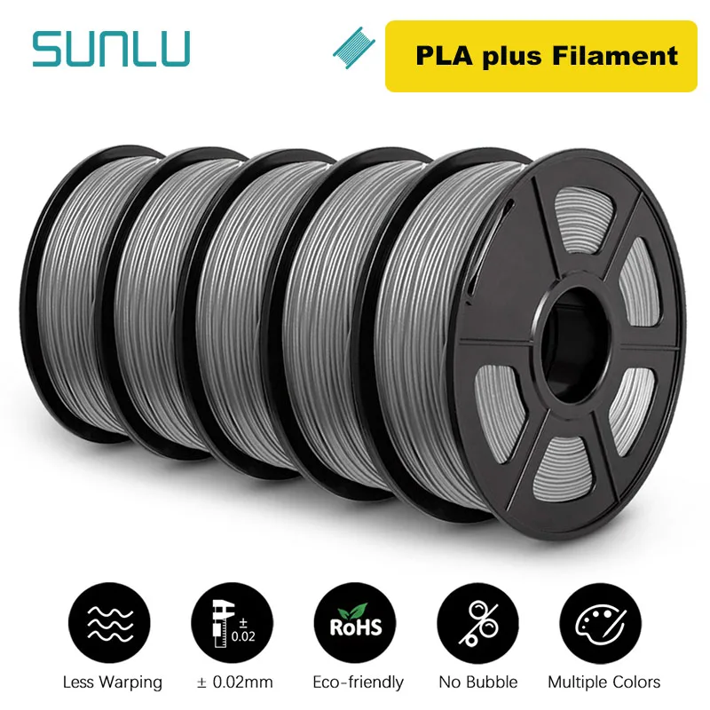 Filament SUNLU PLA Plus Szary (GRAY)