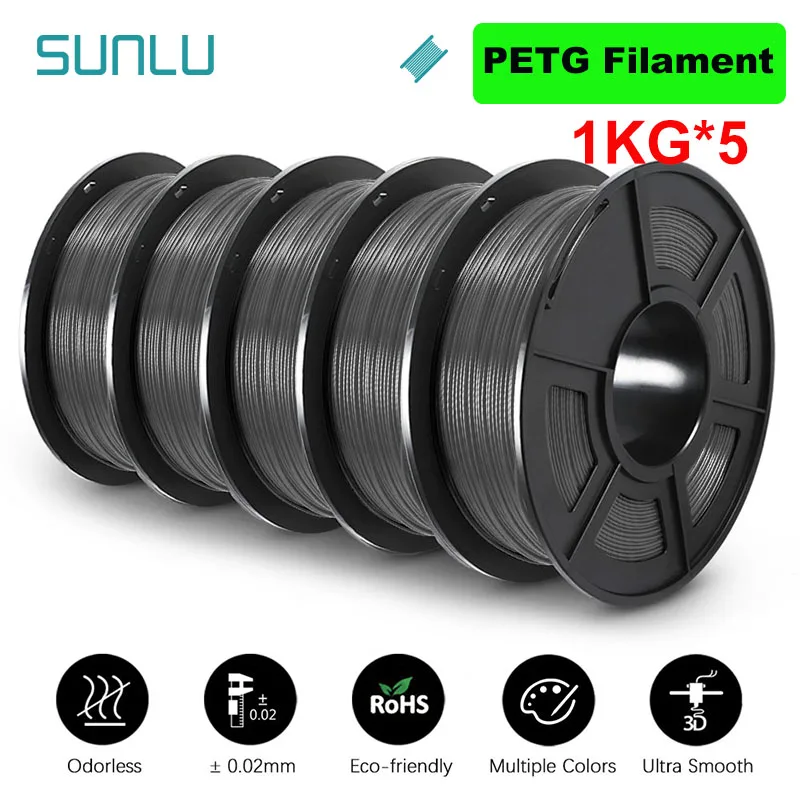 Filament SUNLU PETG Plus Szary (GRAY)