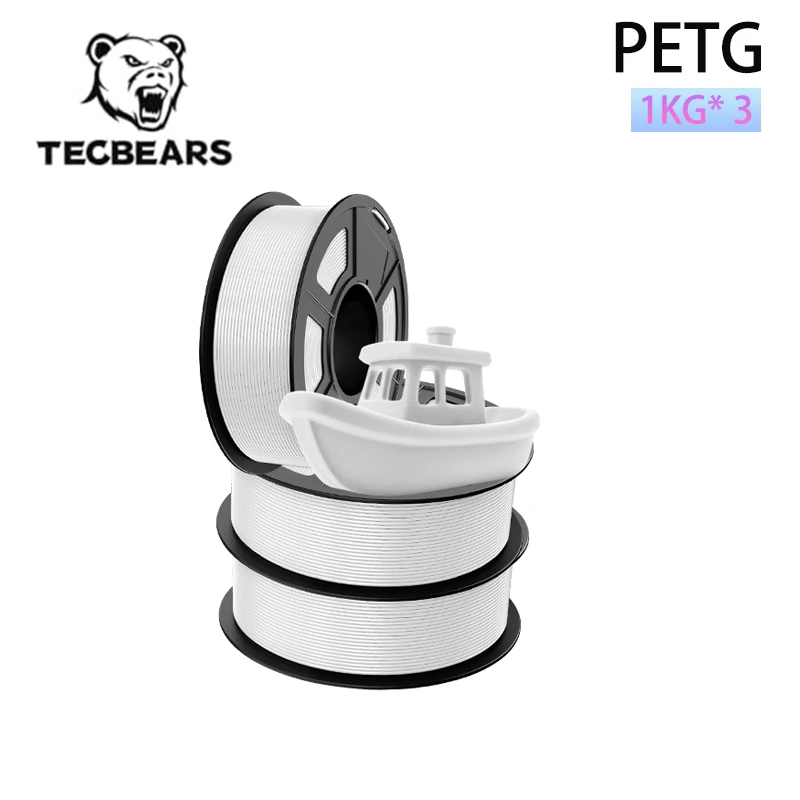 Filament TECBEARS PETG Biały (WHITE)