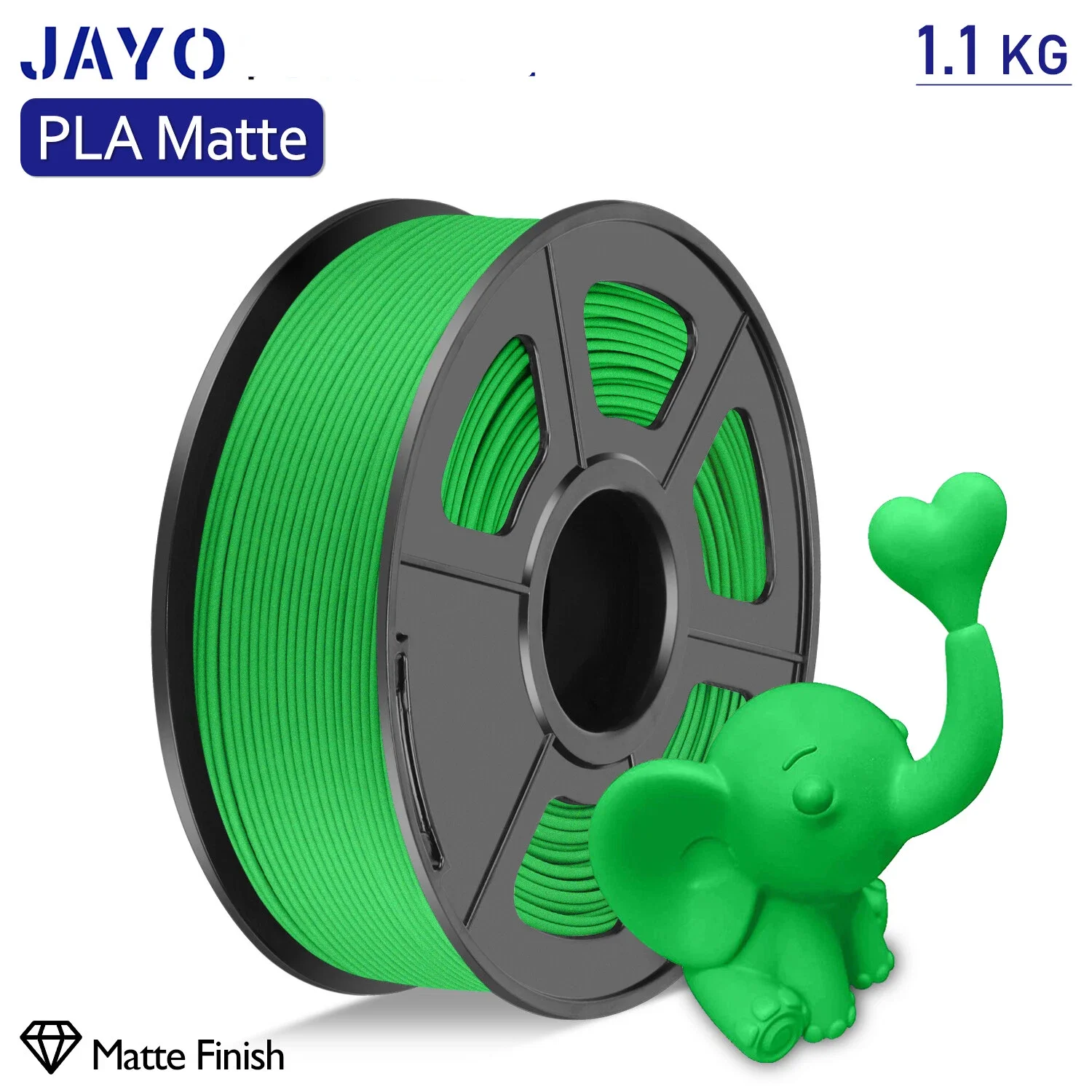 Filament JAYO PLA Zielony Matowy (GREEN MATTE)