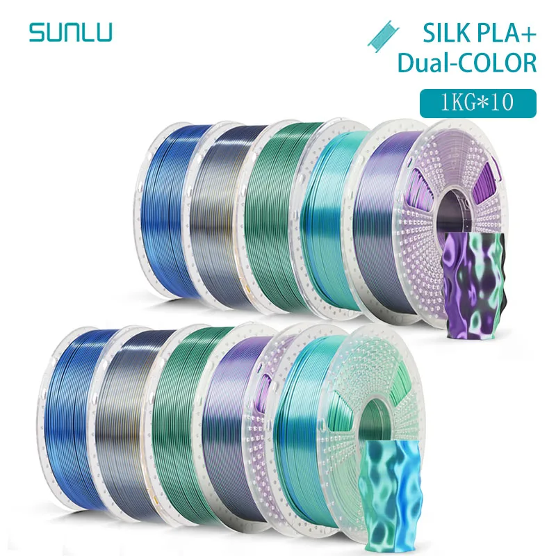 Filament SUNLU PLA  Dwukolorowy Jedwabny (DUAL SILK)