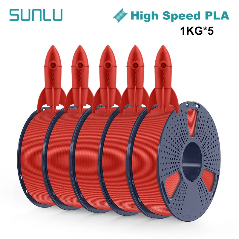 Filament SUNLU PLA High-Speed Czerwony (RED)