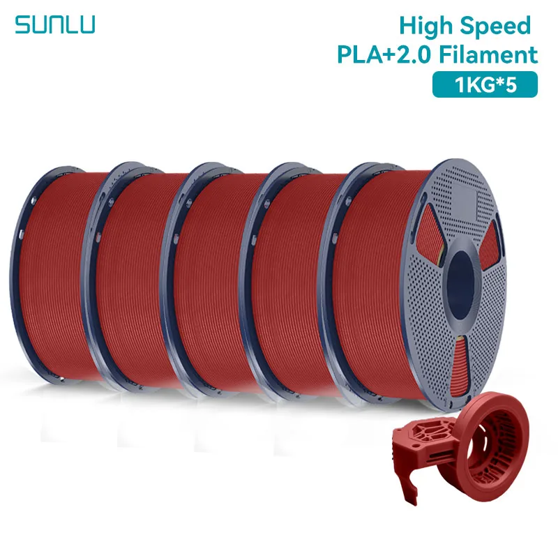 Filament SUNLU PLA Plus High-Speed Czerwony (RED)