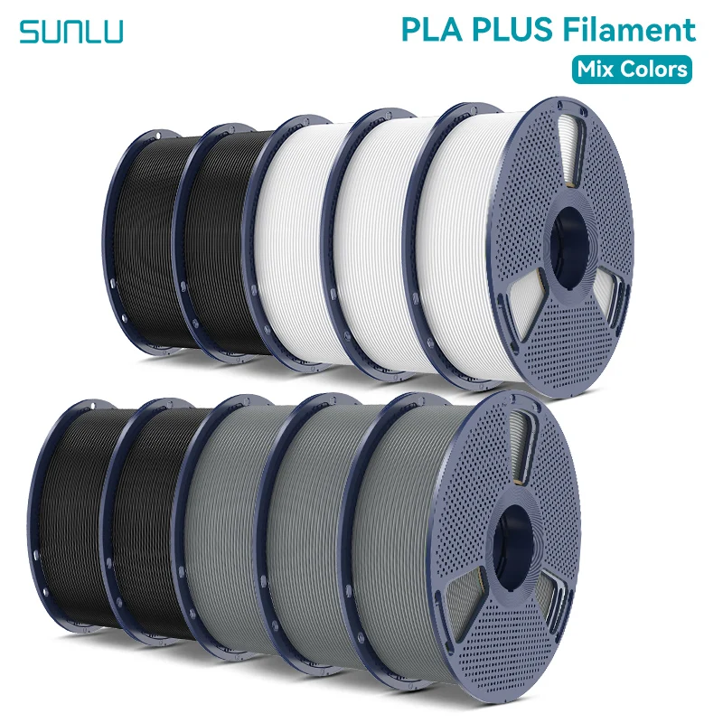 Filament SUNLU PLA Plus Czarny (BLACK)