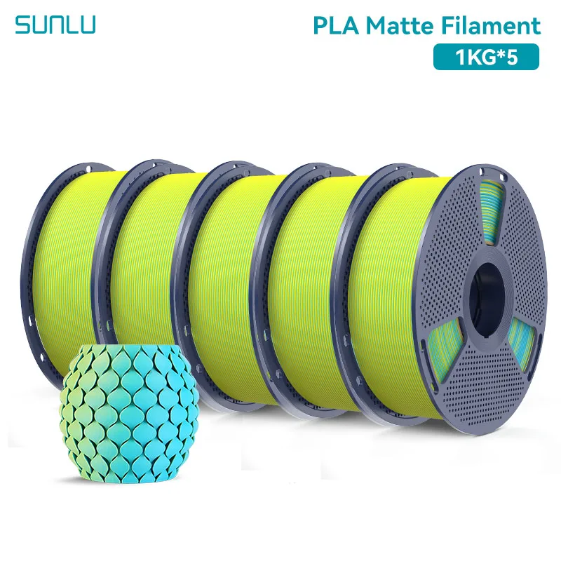 Filament SUNLU PLA Niebieski Dwukolorowy Matowy (BLUE DUAL MATTE)