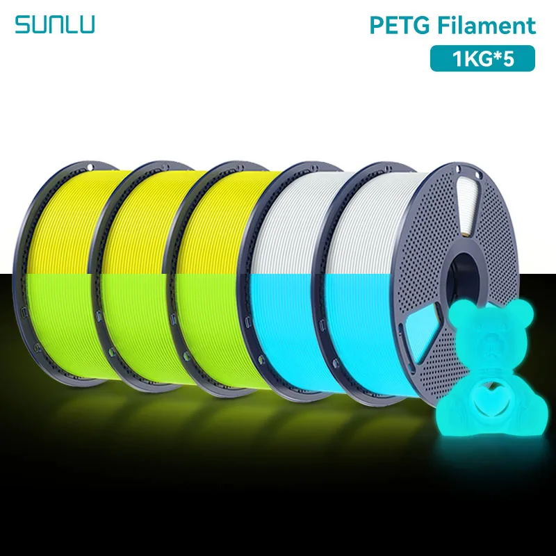 Filament SUNLU PETG  Świecący w ciemności (GLOW)
