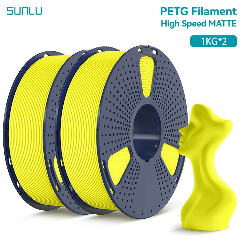 Filament SUNLU PETG High-Speed Żółty Matowy (YELLOW MATTE)
