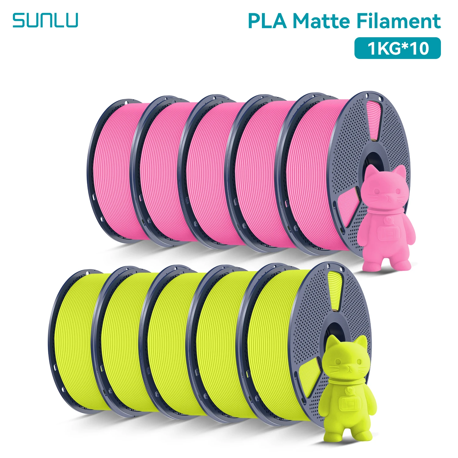 Filament SUNLU PLA Żółty Matowy (YELLOW MATTE)