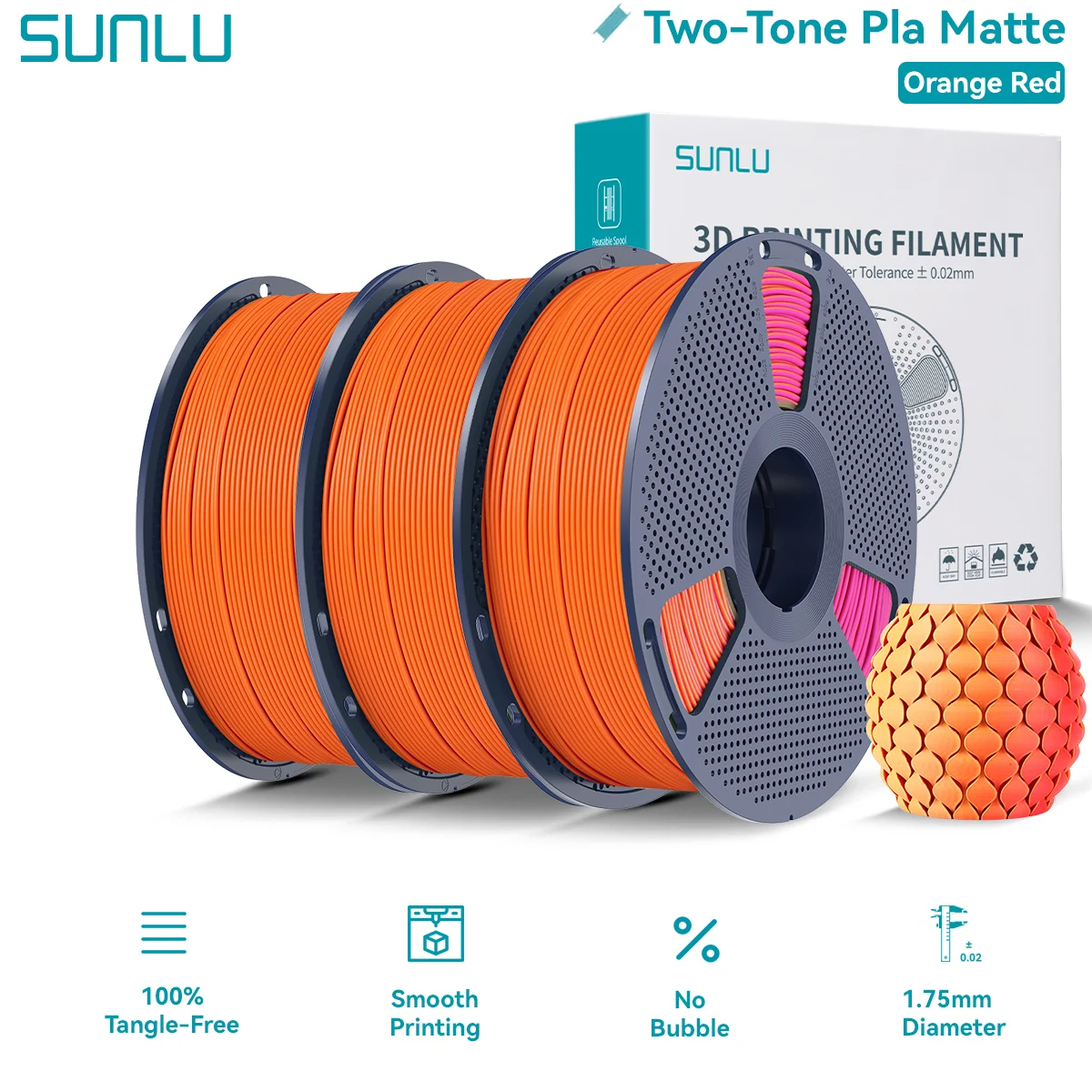 Filament SUNLU PLA  Matowy (MATTE)