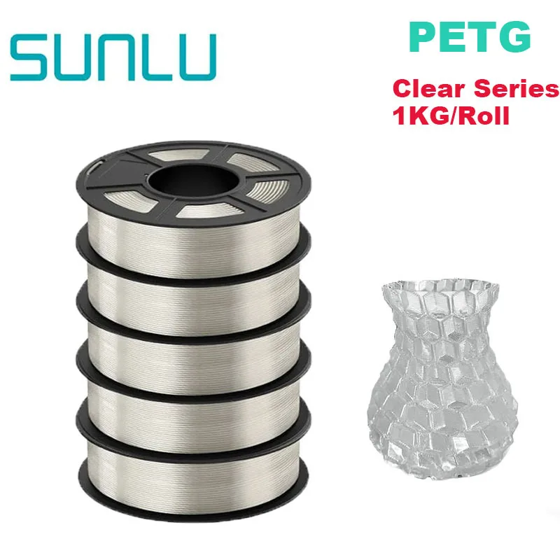 Filament SUNLU PETG Naturalny Przezroczysty (NATURAL TRANSPARENT)