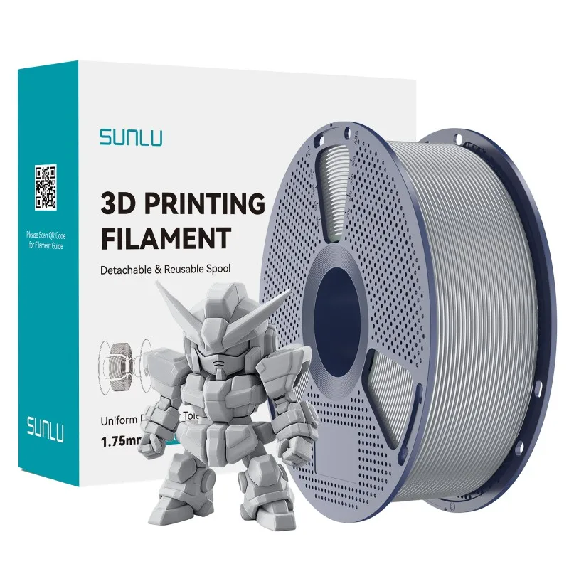 Filament SUNLU PLA Plus Srebrny (SILVER)