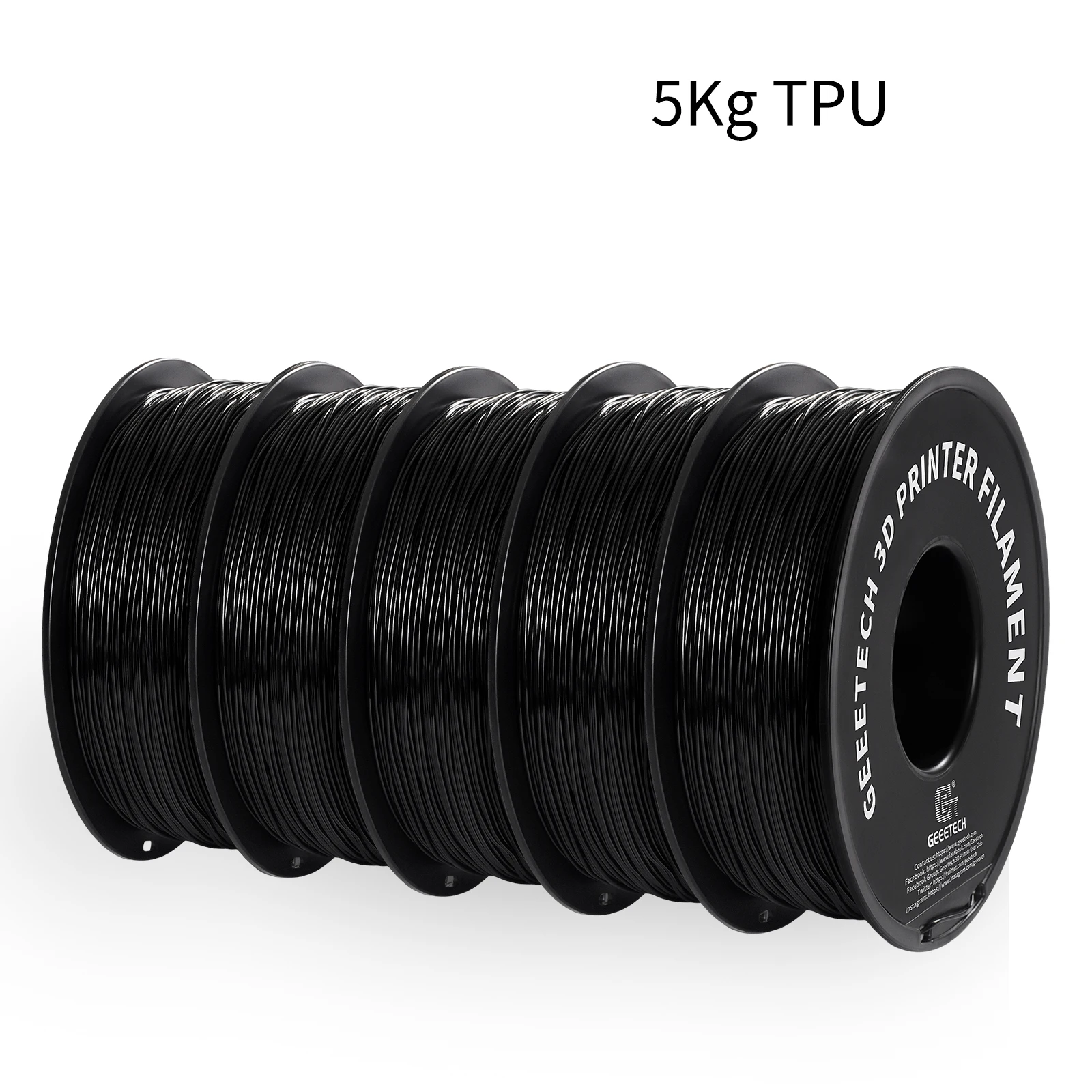 Filament GEEETECH TPU Czarny (BLACK)